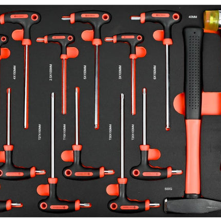 Benson Gereedschapswagen Black Edition - 7 Laden - 1121-delig - Compleet