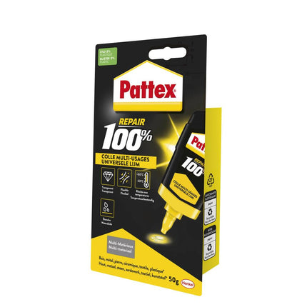 Pattex 100% Alles-in-1 Lijm – 50 gram – Transparant & Universeel