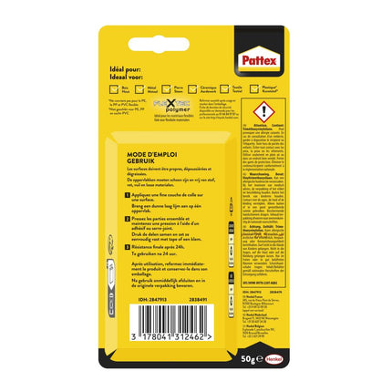 Pattex 100% Alles-in-1 Lijm – 50 gram – Transparant & Universeel