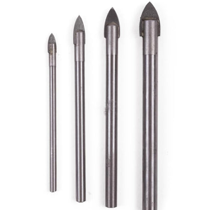 Benson Glasboorset - 4-delig - Voor Glas, Spiegels en Tegels - 3 t/m 8 mm