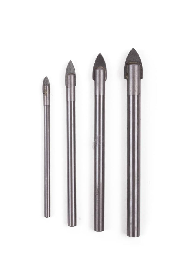 Benson Glasboorset - 4-delig - Voor Glas, Spiegels en Tegels - 3 t/m 8 mm