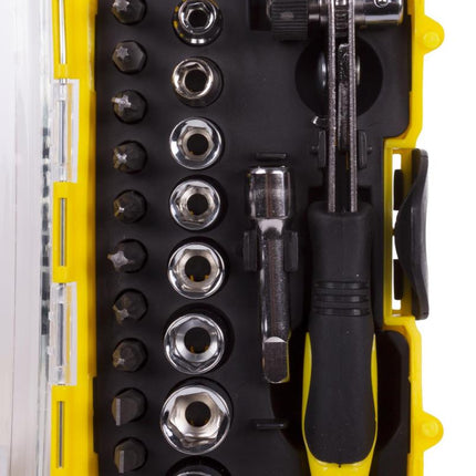 Benson Bit- en Doppenset - 23-delig - Inclusief Compacte Ratel en Opbergbox