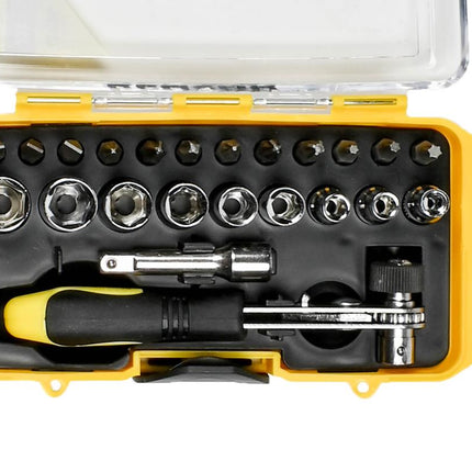 Benson Bit- en Doppenset - 23-delig - Inclusief Compacte Ratel en Opbergbox
