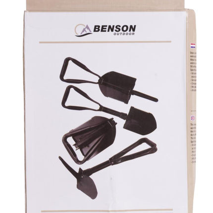 Benson Multifunctionele Pioniersschep - 57,5 cm - Opklapbaar - Legergroen - Inclusief Draagtas
