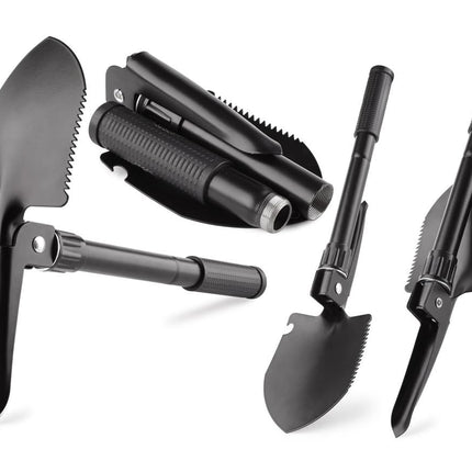 Benson Opklapbare Schep - 41 cm - Multifunctioneel - Inclusief Opbergtas - Survival Tool