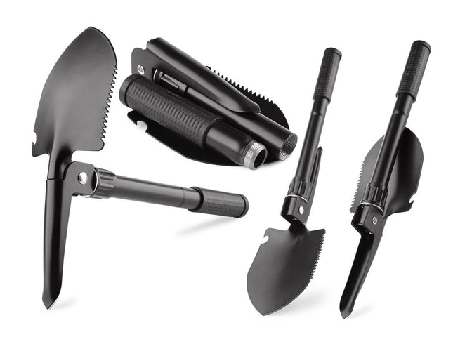 Benson Opklapbare Schep - 41 cm - Multifunctioneel - Inclusief Opbergtas - Survival Tool