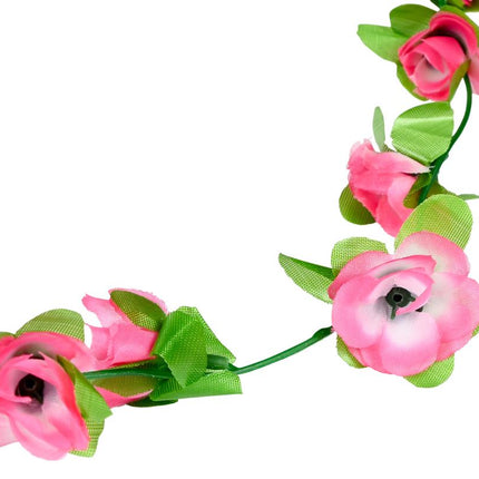 Benson Fiets Bloemenslinger - 220 cm - Mix van Wit, Roze en Rood - Decoratie