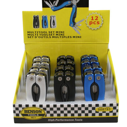 Benson Multitool 9-in-1 - Compact Design - 7 cm Displayverpakking