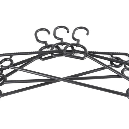Benson Stijlvolle Kledinghangers - Set van 3 - Zwart - Anti-slip