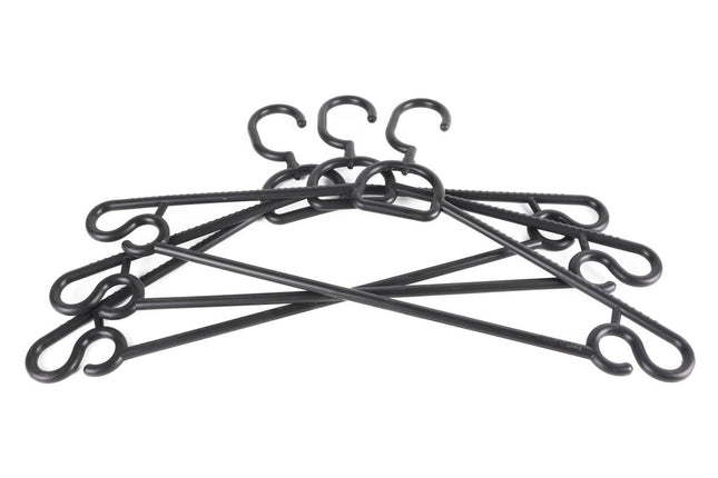 Benson Stijlvolle Kledinghangers - Set van 3 - Zwart - Anti-slip