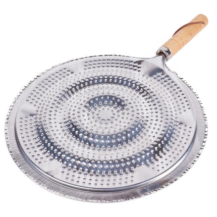 Benson Sudderplaat - Vlamverdeler - Ø 21 cm - Houten Handgreep