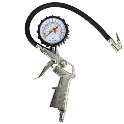 Benson Bandenvulpistool met Manometer – Voor Compressor – Bar & PSI – Universeel