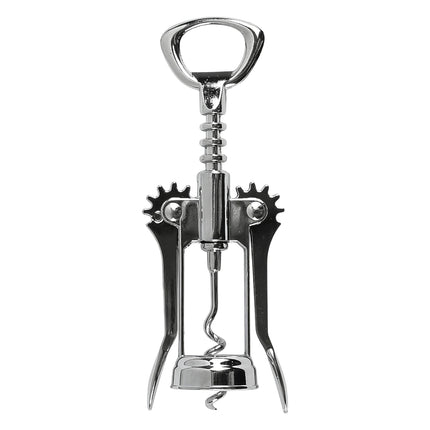 Benson Kurkentrekker en Flesopener - 2-in-1 Tool - Klassiek Model - Verchroomd RVS