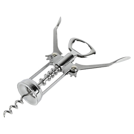 Benson Kurkentrekker en Flesopener - 2-in-1 Tool - Klassiek Model - Verchroomd RVS