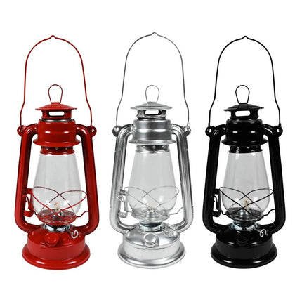 Hofftech Klassieke Stormlantaarn - 30 cm - Zilver - Hittebestendig Glas