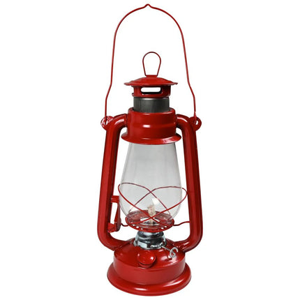 Hofftech Klassieke Stormlantaarn - 30 cm - Zilver - Hittebestendig Glas