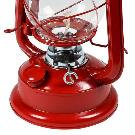 Hofftech Klassieke Stormlantaarn - 30 cm - Zilver - Hittebestendig Glas