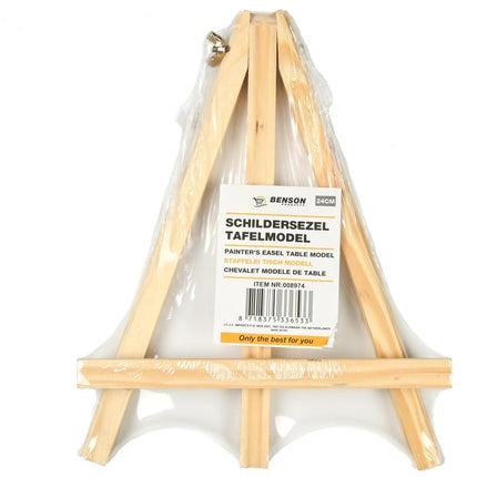 Benson Mini Schildersezel 24 cm - Tafelmodel van Vurenhout