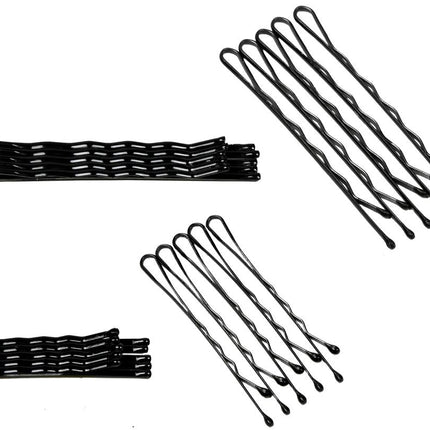 Benson Haarspelden Set – 200 Stuks – Zwart – 4,5 cm & 5,5 cm