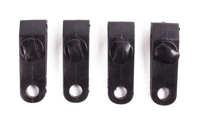 Benson Tenttapijt Clips met Schroef - Set van 4 - 82 mm - Zwart