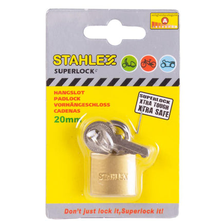 Stahlex Hangslot – 20 mm – Veiligheidscategorie C – 3 Sleutels