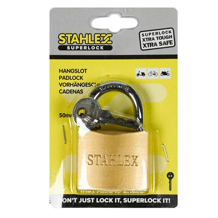 Stahlex Hangslot Superlock – 50 mm – Gehard Staal – Veiligheidscategorie C