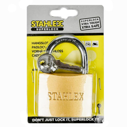 Stahlex Hangslot – 60 mm – Veiligheidscategorie A – 3 Sleutels