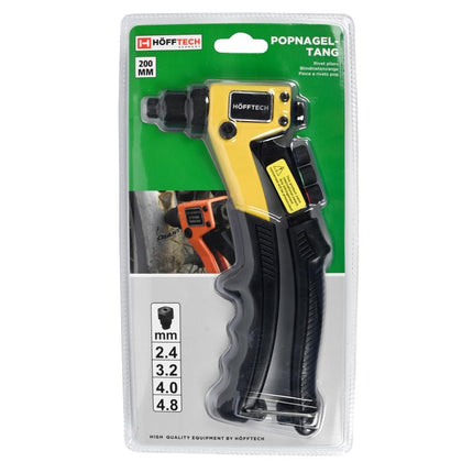 Benson Professionele Popnageltang - 2.4 t/m 4.8 mm - Inclusief 4 Mondstukken