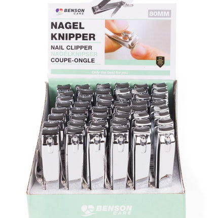 Benson Nagelknipper met Vijl – Zilver – 80 mm – Inclusief Ketting