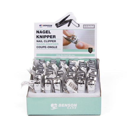 Benson Nagelknipper met Vijl – 55 mm – Inclusief Ketting – Zilverkleurig