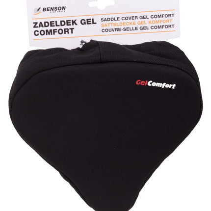 Benson Comfort Gel Zadeldek - Universeel - Ademend - Zwart - Verstelbaar
