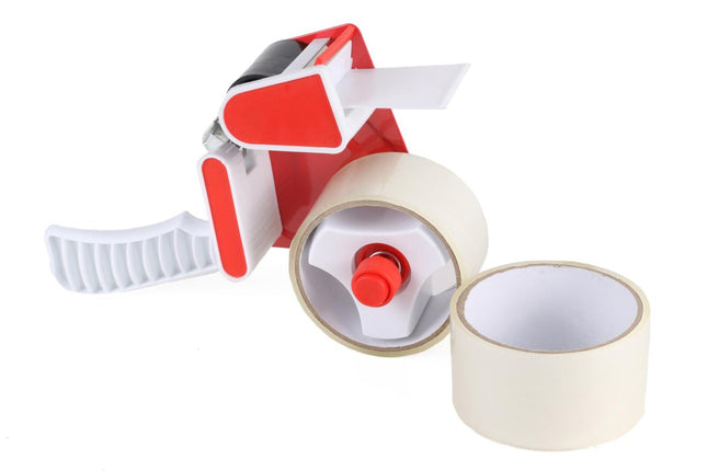 Benson Tape Dispenser + 2 Rollen Tape 15 m - Ergonomisch & Efficiënt