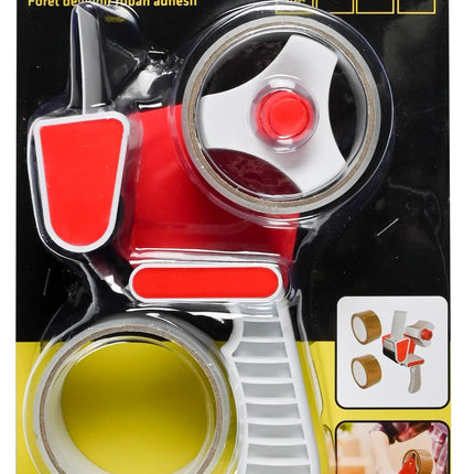 Benson Tape Dispenser + 2 Rollen Tape 15 m - Ergonomisch & Efficiënt