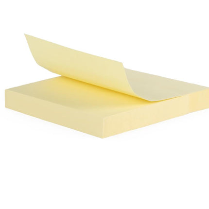 Benson Geel Memoblok - 100 Vel - 76 x 76 mm - Zelfklevend