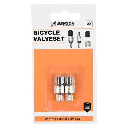 Benson Fietsventielset - 2-delig - Universeel voor Dunlop, Blitz & Hollands Ventiel