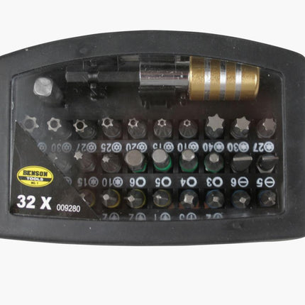 Benson Professionele Bitset - 32-delig - S2 Staal - Kleurcodering & Quick-Release