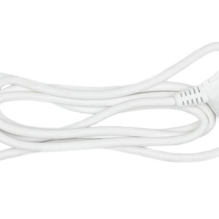 Benson Aansluitsnoer met Randaarde – 1.8 meter – Wit – Max. 2500W