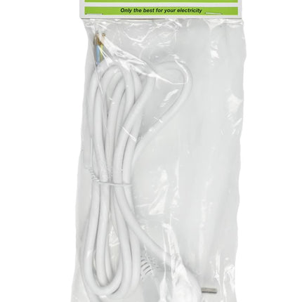 Benson Aansluitsnoer met Randaarde – 1.8 meter – Wit – Max. 2500W