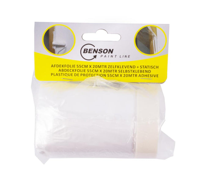 Benson Zelfklevende Afdekfolie 55 cm x 25 m - Masking Film