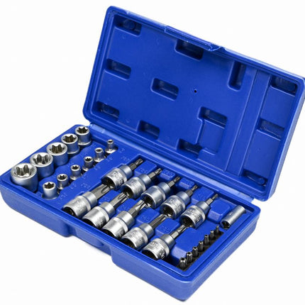 Benson Torx Bit- en Doppenset - 30-delig - Chroom-Vanadiumstaal