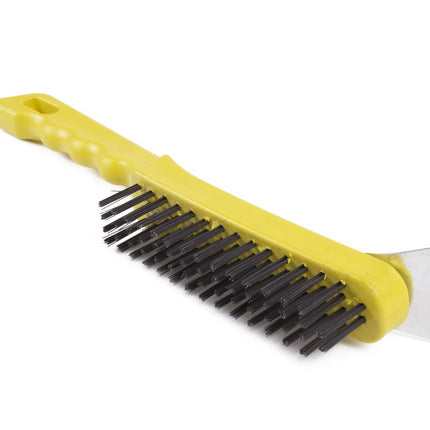 Benson BBQ Staalborstel met Schraper - 275 mm - 4 Rijen - Ergonomisch