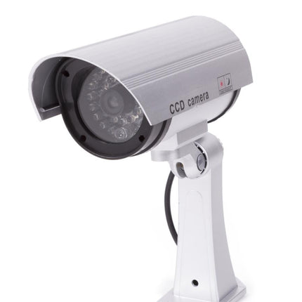 Benson Dummy Camera "Profi" - Inclusief LED-Indicator & Beugel - Zilver/Grijs