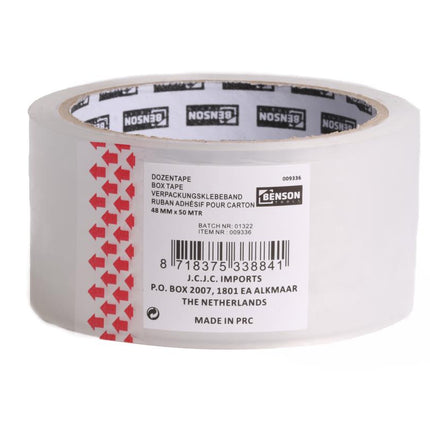Benson Verpakkingstape Transparant - 48 mm x 50 m - Sterke Dozentape