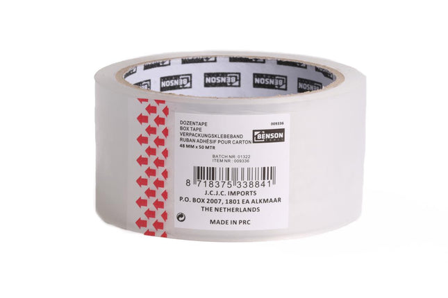 Benson Verpakkingstape Transparant - 48 mm x 50 m - Sterke Dozentape