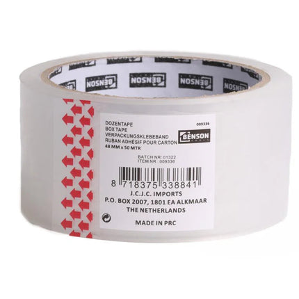 Benson Tape Dispenser + 6 Rollen Tape 50 m - Ergonomisch en Robuust