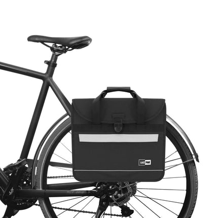 Lastpak Enkele Fietsafpaktas - 17 Liter - Gepatenteerde Vergrendeling - Zwart