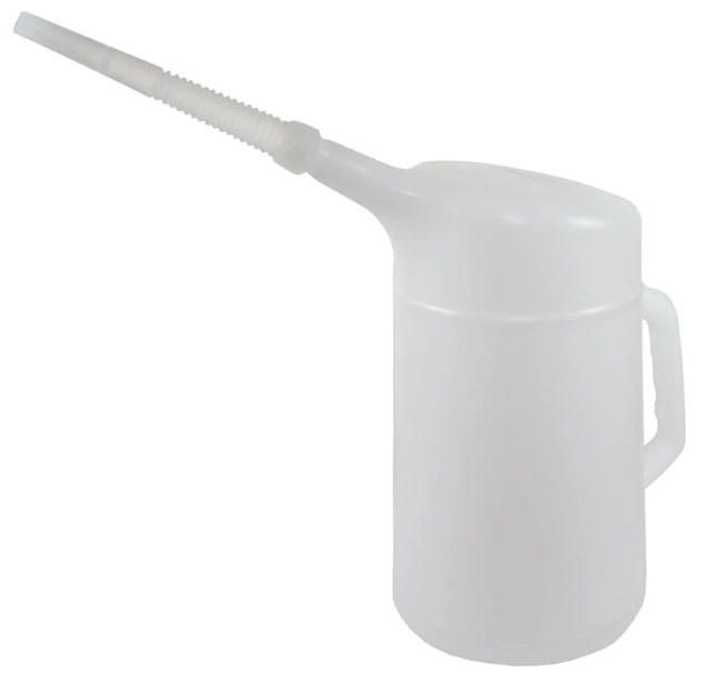 Benson Vloeistofkan / Oliekan - 4 Liter - Met Schenktuit - Wit