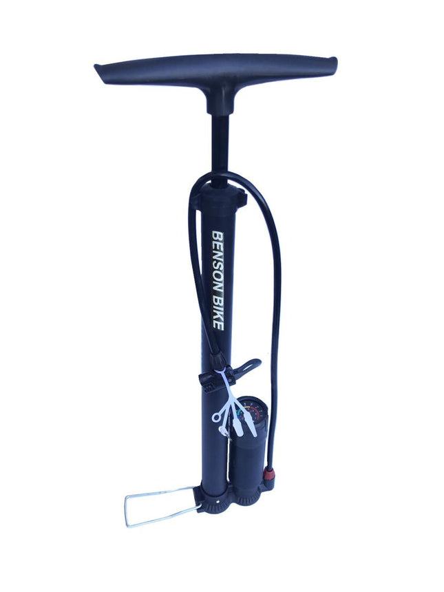 Benson Hogedruk Fietspomp met Manometer - 7 Bar - Aluminium - Zwart