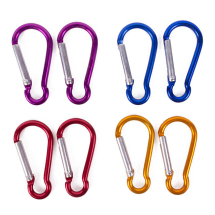 Benson Aluminium Mini Karabijnhaken – Ø 4 mm – 8 stuks – Multicolor