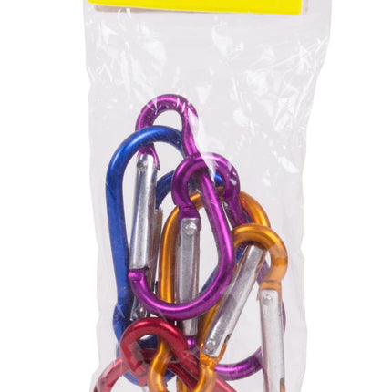 Benson Aluminium Mini Karabijnhaken – Ø 4 mm – 8 stuks – Multicolor